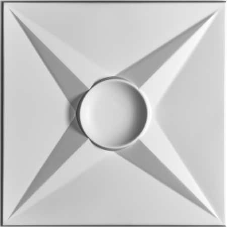 Ceilume Circle Star 2ft x 2ft White Ceiling Tile V1-CIRSTR-22WTO